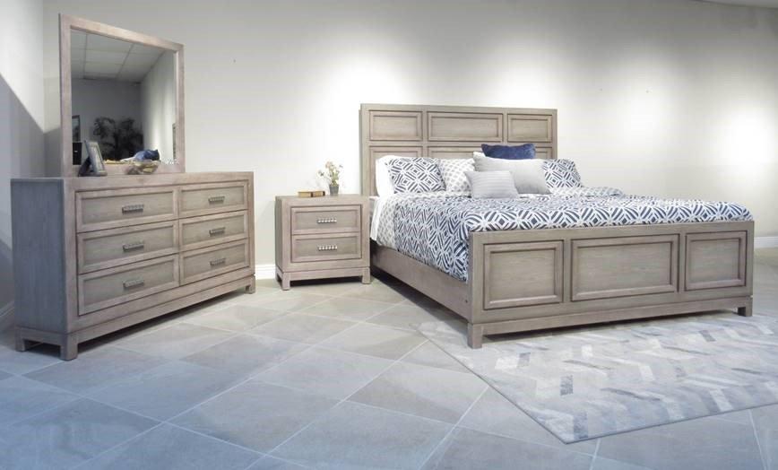 Rent to Own Oak Furniture West 6 Piece Linton King Bedroom Set at Aaron's today!